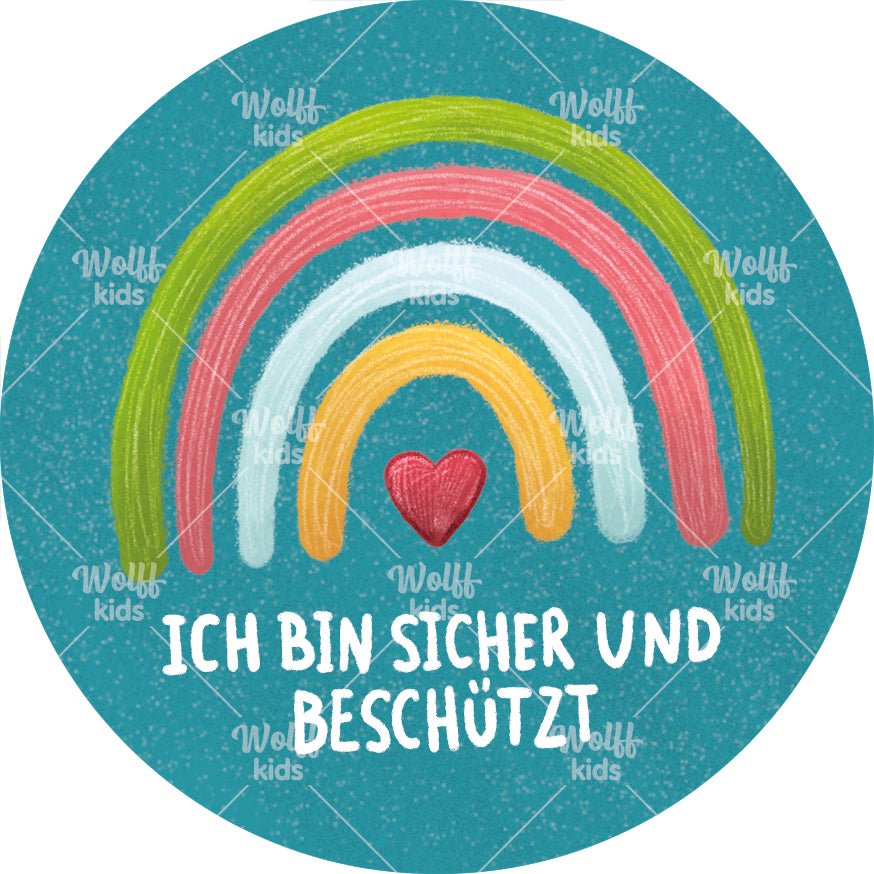 Einzelner Magnet: Ich bin sicher und beschützt